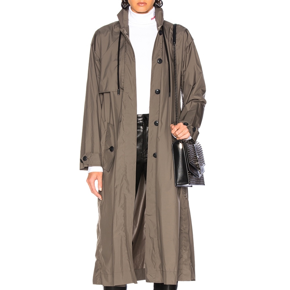 Rag & Bone Olive Green Trench Coat size Large NEW